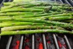 Asparagus on the charcoal grill