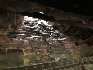 The chimney stack for venting