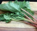 Our fresh Rhubarb picked from the garden- or buy at the Farmers Market
