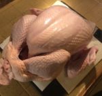 Our Fresh Turkey out of the box ready for us to do Spatchcock Smoked Turkey