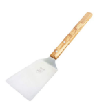 Spatula with long handle to turn the food on the grill