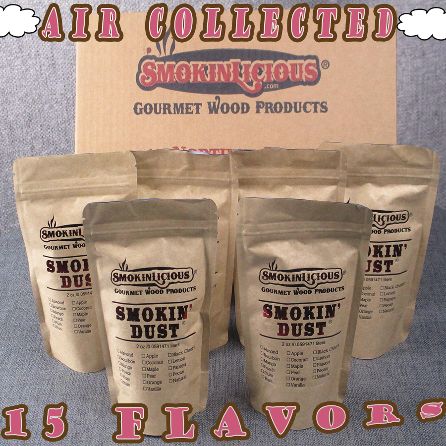 <a href="https://www.smokinlicious.com/blog/">Smokinlicious<strong>®</strong></a> is the only company to produce enhanced <a href="https://www.smokinlicious.com/smokin--dust.html">Smokin'<strong>®</strong> Dust</a> is over 15 flavors beyond just natural to use as a spice for your equipment.