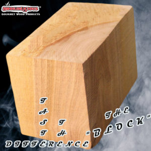 Our custom cut wood blocks are a perfect fit when the logs are two large and the single filet is too small! PLus they can can be added to emphasize a specie flavor!
